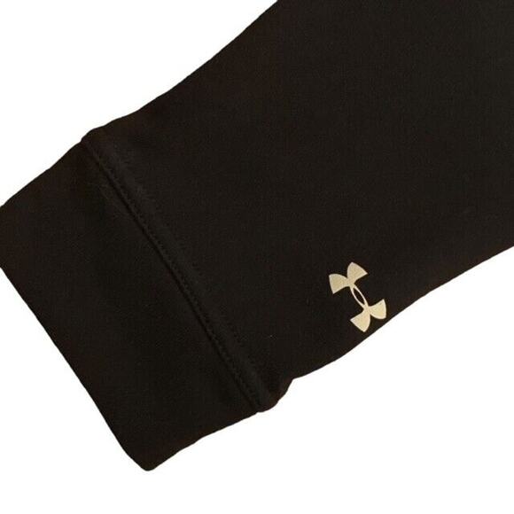 Under Armour Oversized Sweatshirt Womens Size Large Black Loose Hoodie Cropped - Picture 7 of 12